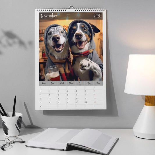 "Pawty Time" Wall Calendar 2026