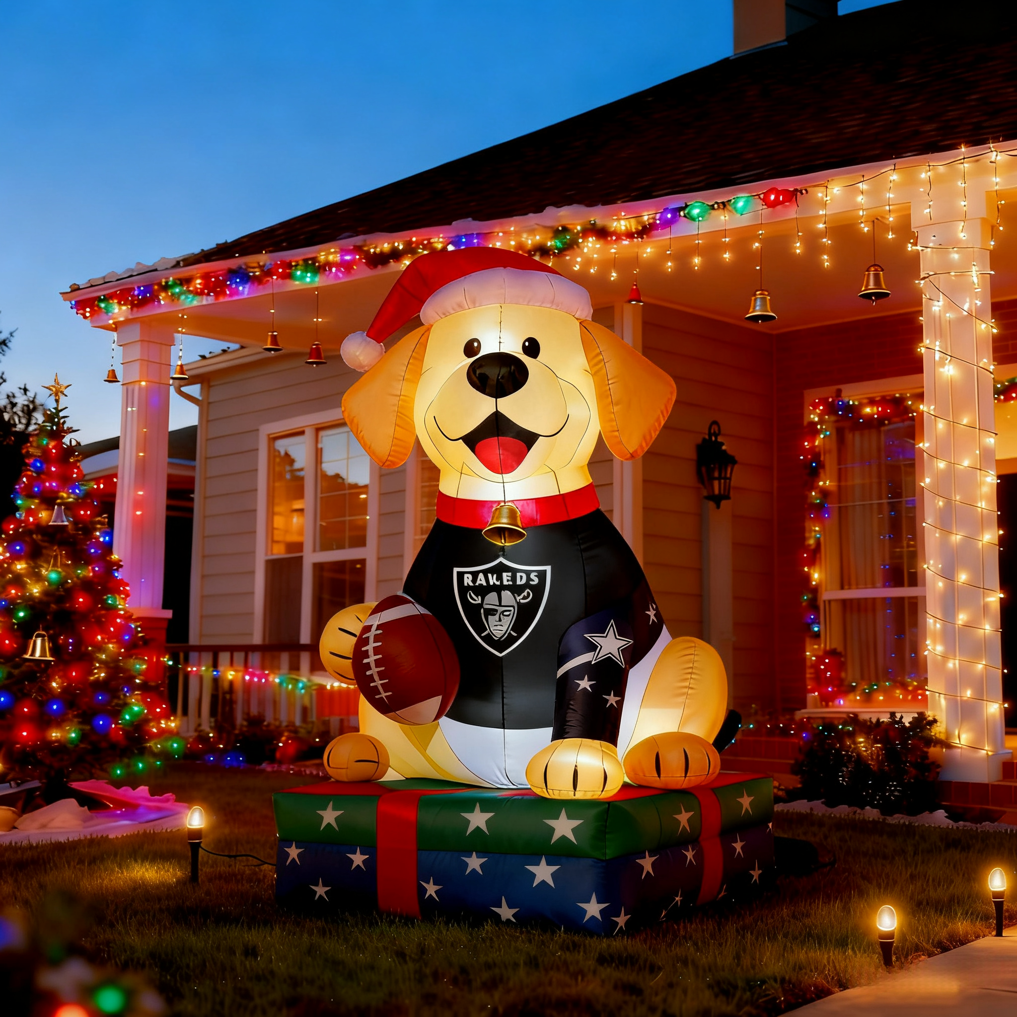 Adorable Labrador Inflatable Garden Decoration