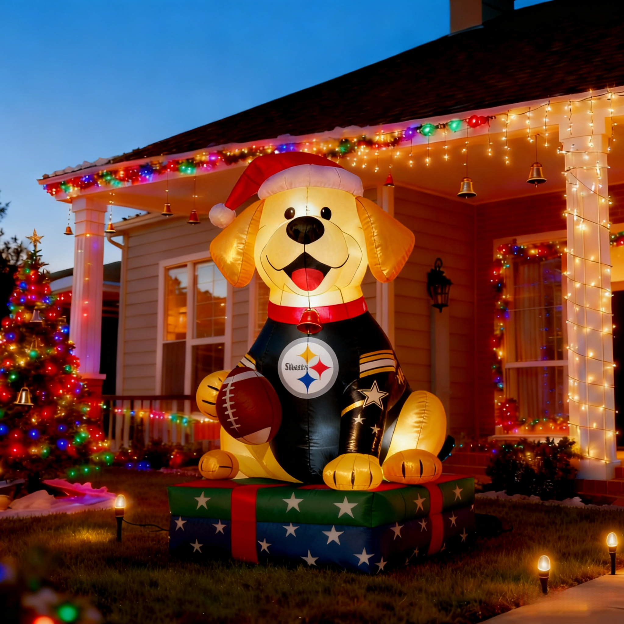 Adorable Labrador Inflatable Garden Decoration