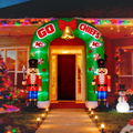 Nutcracker Inflatable Archway Festive Decor – Lighted Outdoor Holiday Decoration for Home Yard