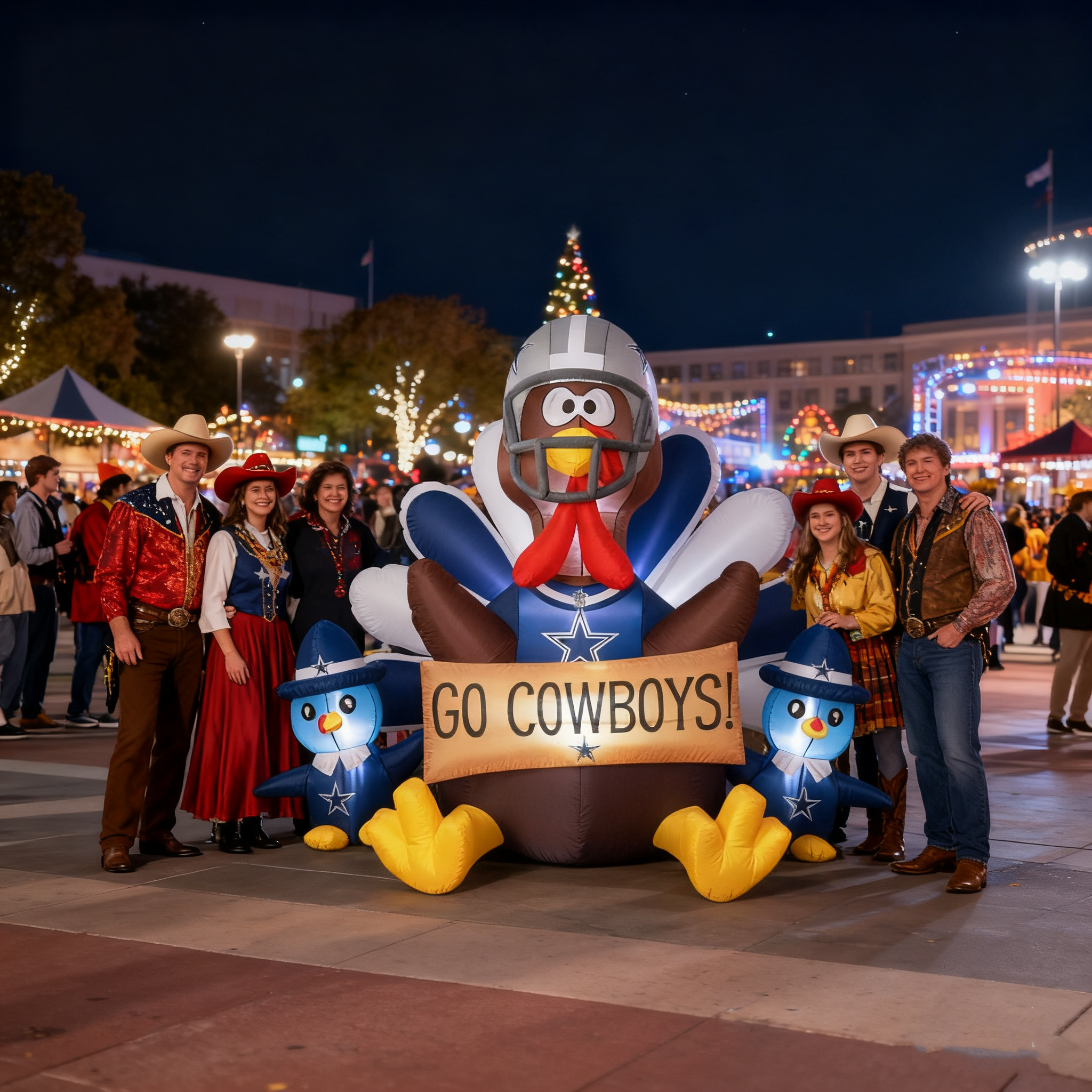 🦃 NFL Team Inflatable Thanksgiving Turkey Decoration