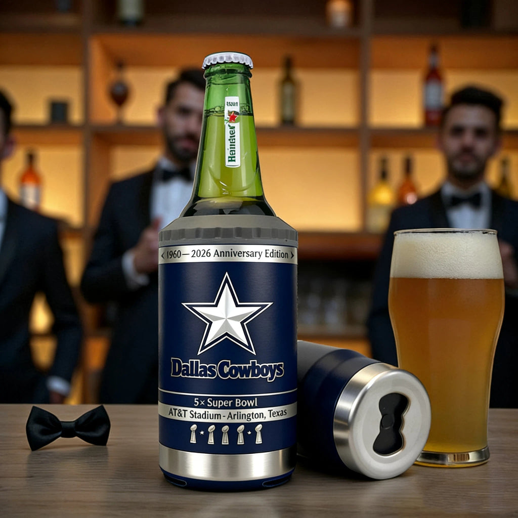 Dallas Cowboys 1960–2026 Anniversary Edition Can Cooler