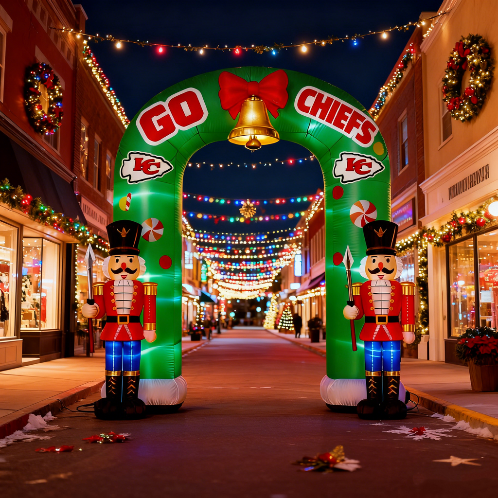 Nutcracker Inflatable Archway Festive Decor – Lighted Outdoor Holiday Decoration for Home Yard