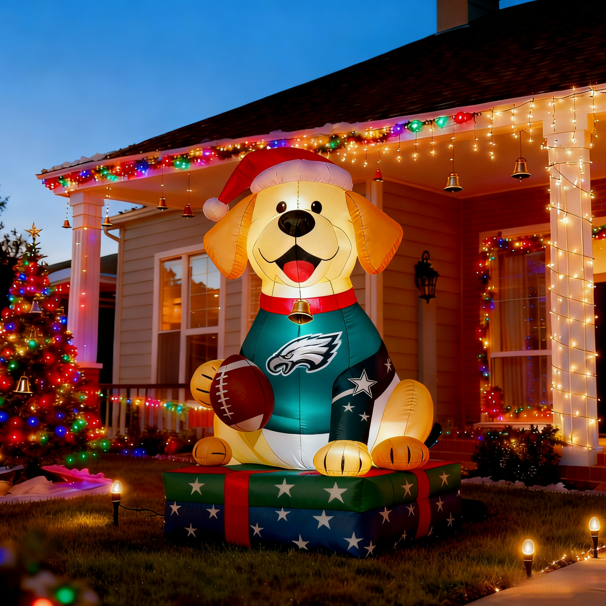 Adorable Labrador Inflatable Garden Decoration