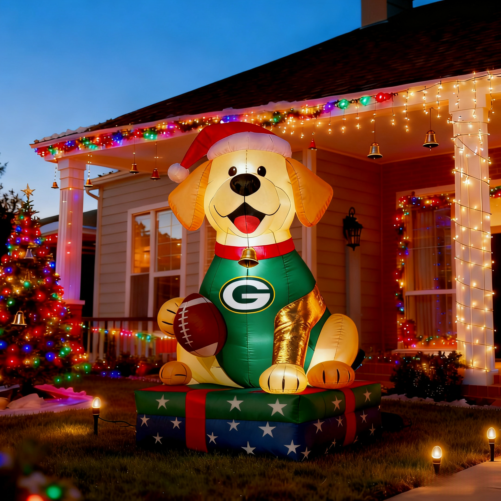 Adorable Labrador Inflatable Garden Decoration