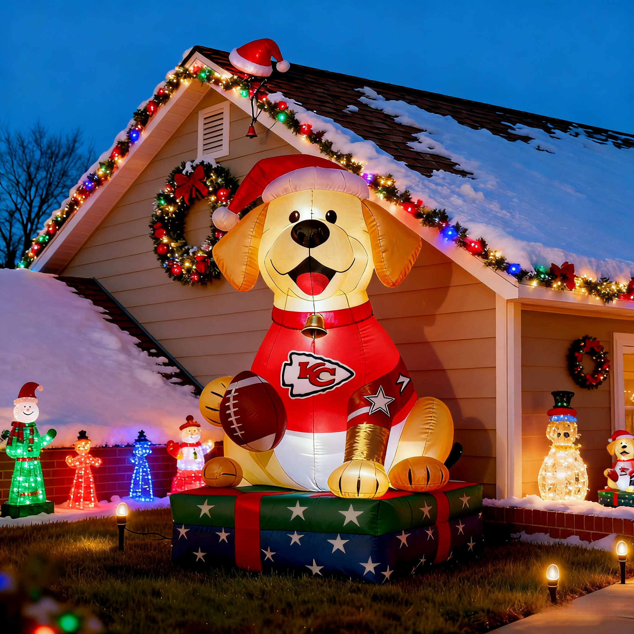 Adorable Labrador Inflatable Garden Decoration