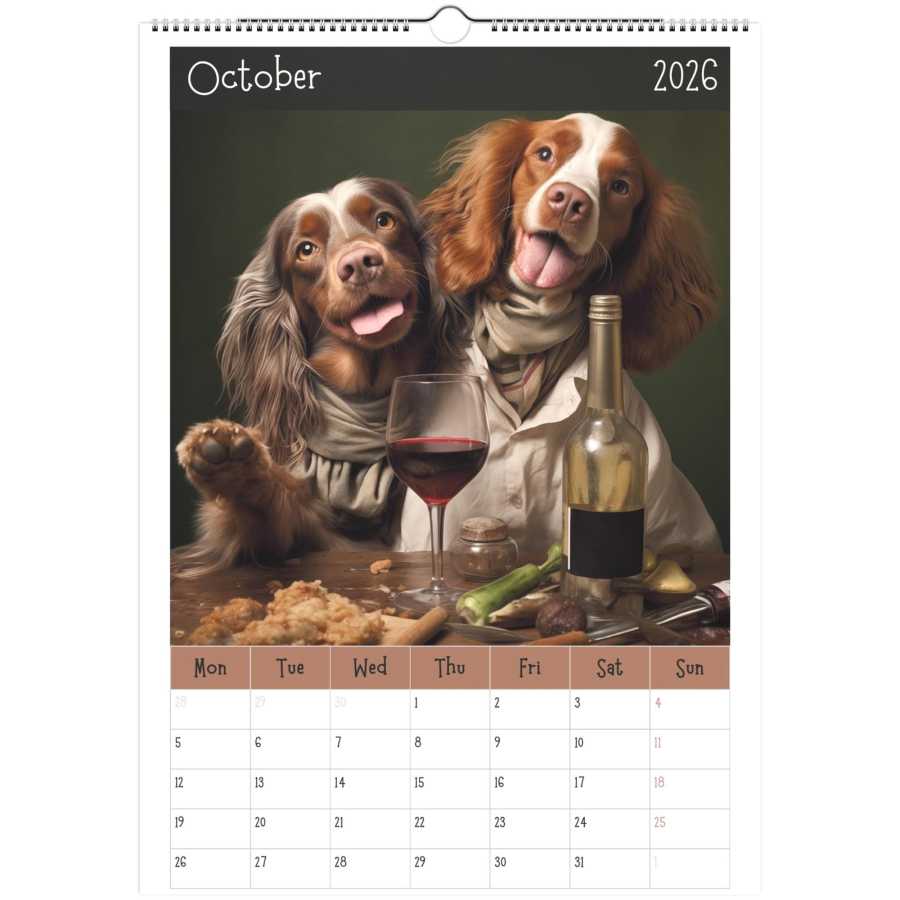 "Pawty Time" Wall Calendar 2026