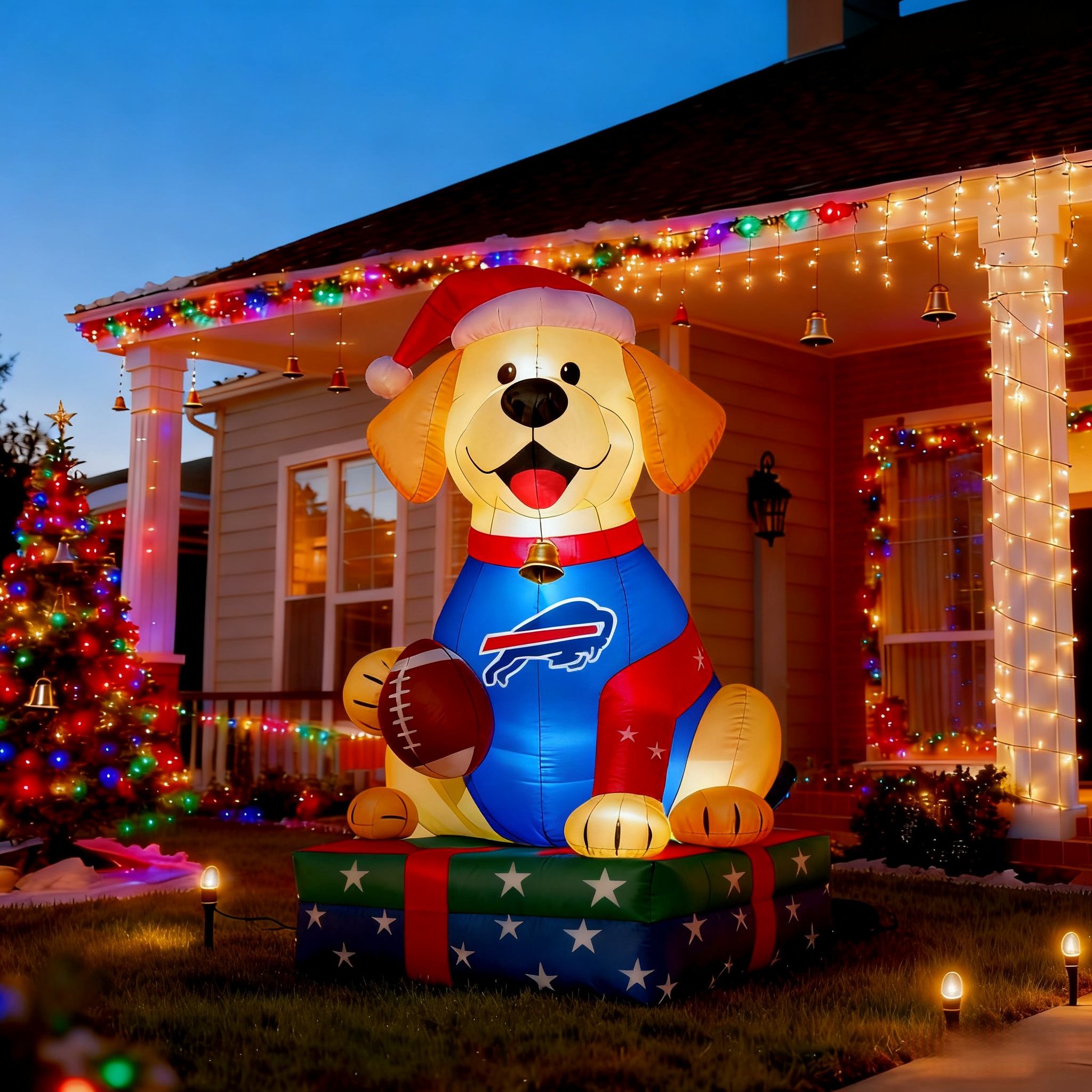 Adorable Labrador Inflatable Garden Decoration