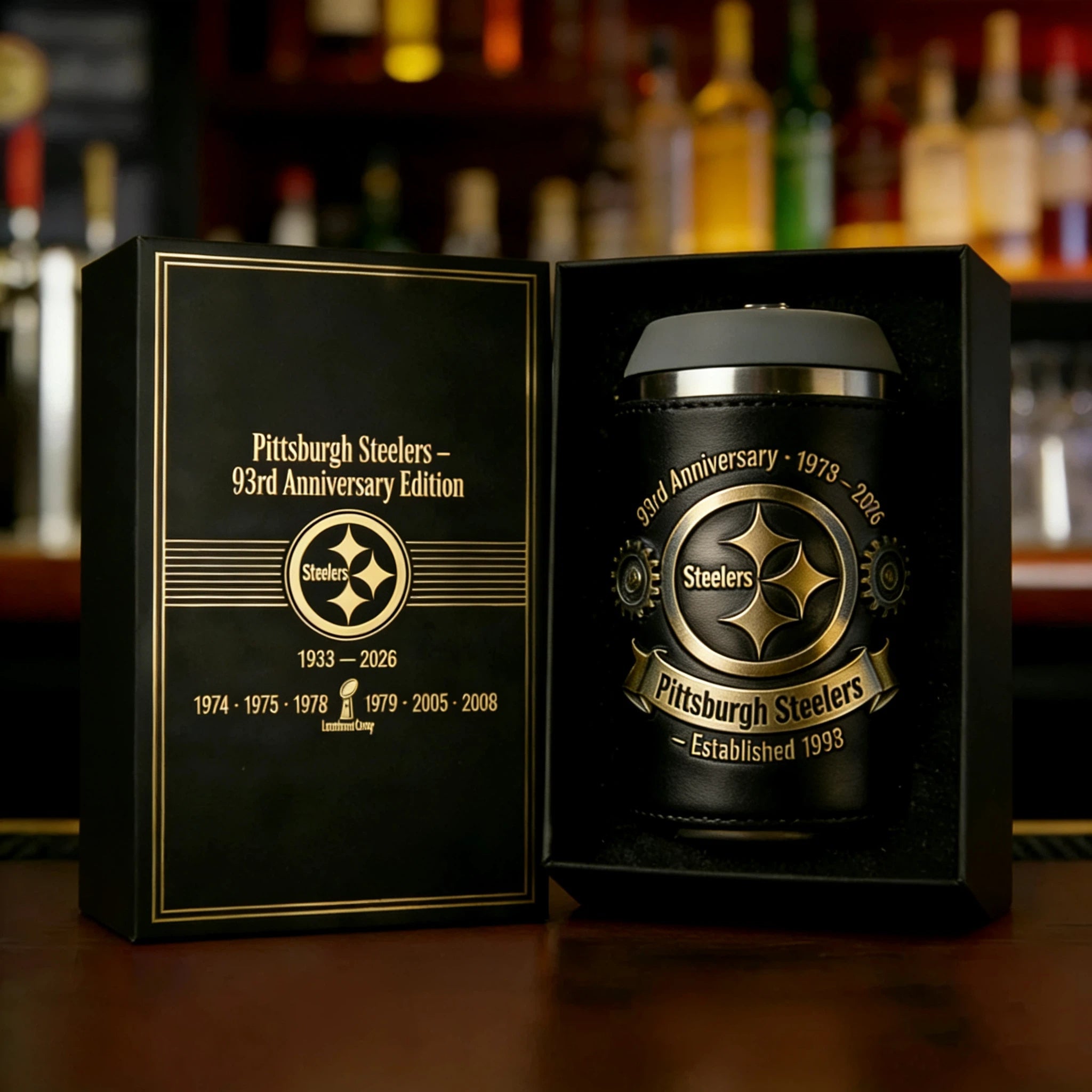 Steelers 93rd Anniversary Limited Edition Beer Can Cooler