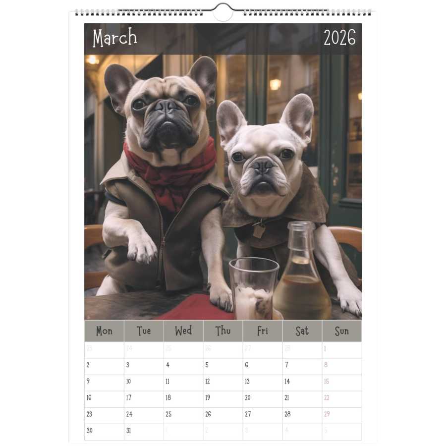 "Pawty Time" Wall Calendar 2026