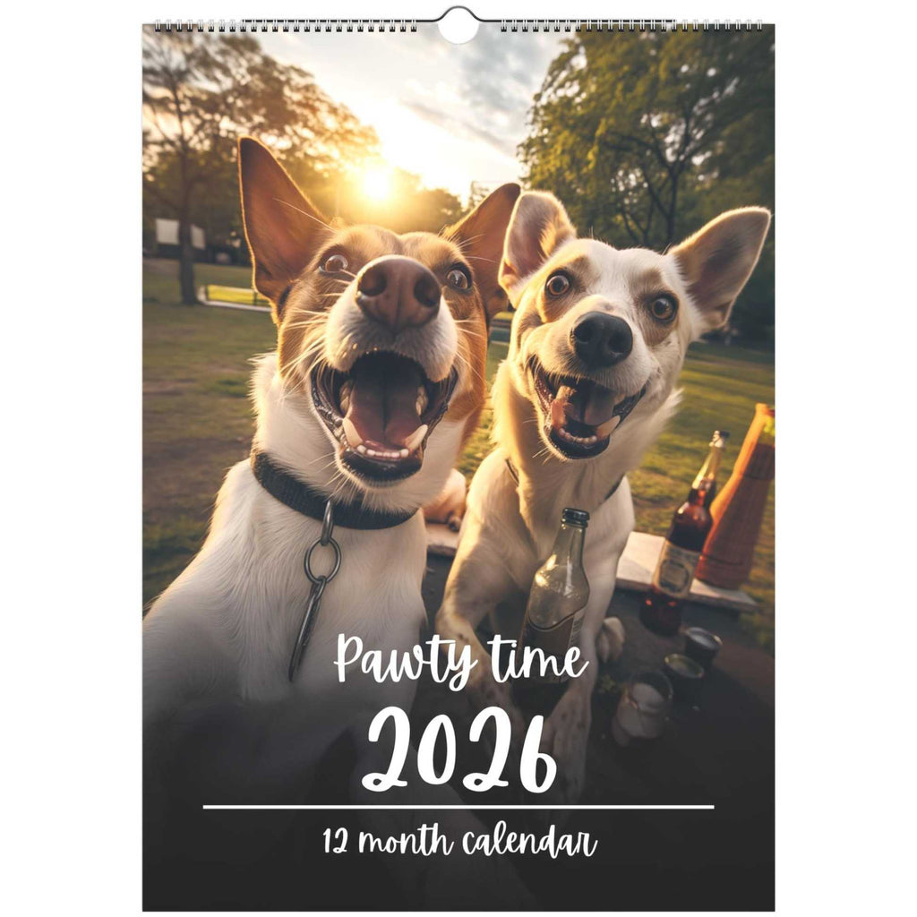 "Pawty Time" Wall Calendar 2026