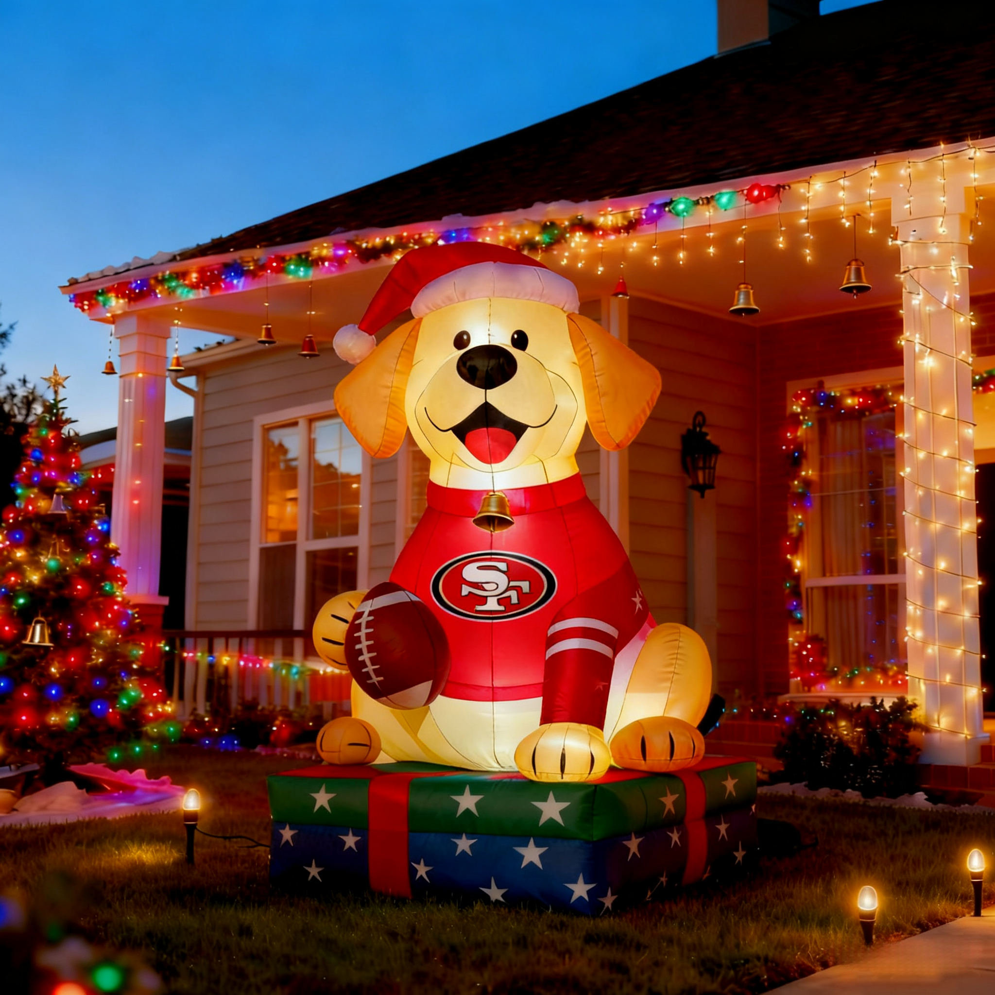 Adorable Labrador Inflatable Garden Decoration