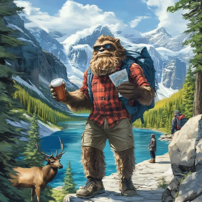 Bigfoot Travels the World Wall Calendar