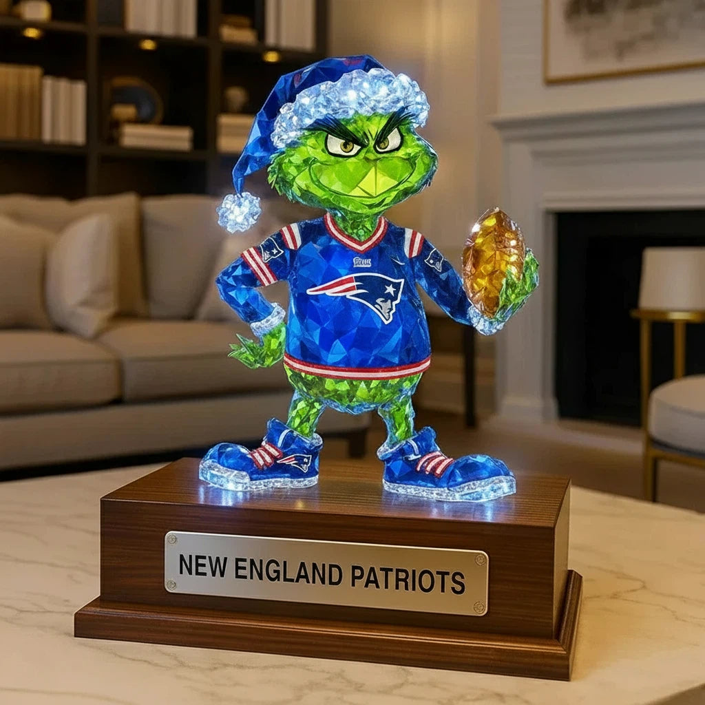 Football Team  Crystal Figurine Desktop Ornament