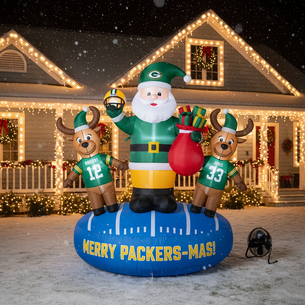Christmas Inflatable – Team-Themed Santa & Reindeer