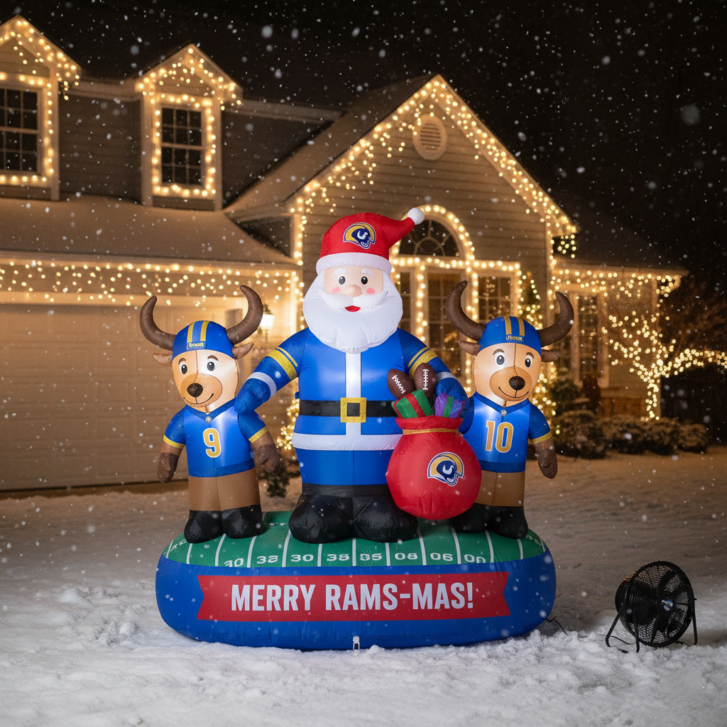 Christmas Inflatable – Team-Themed Santa & Reindeer