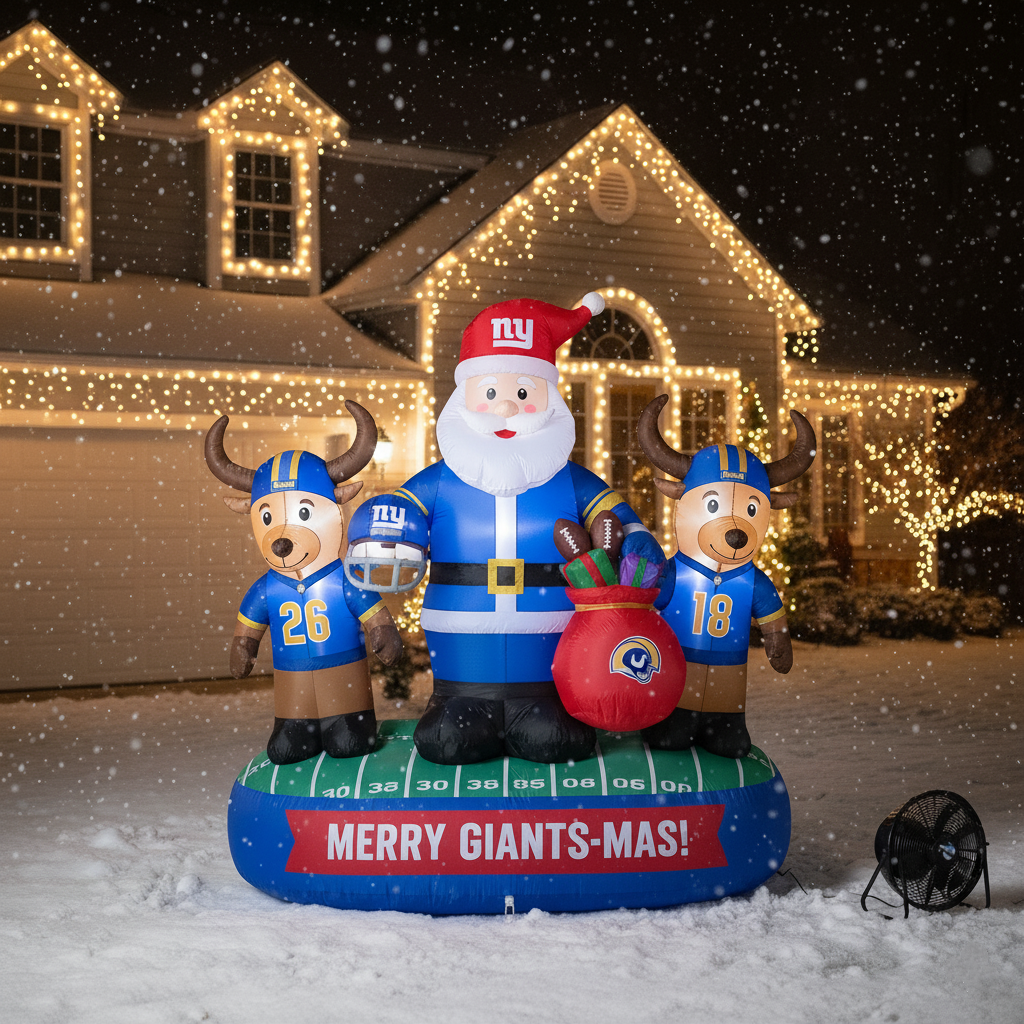 Christmas Inflatable – Team-Themed Santa & Reindeer
