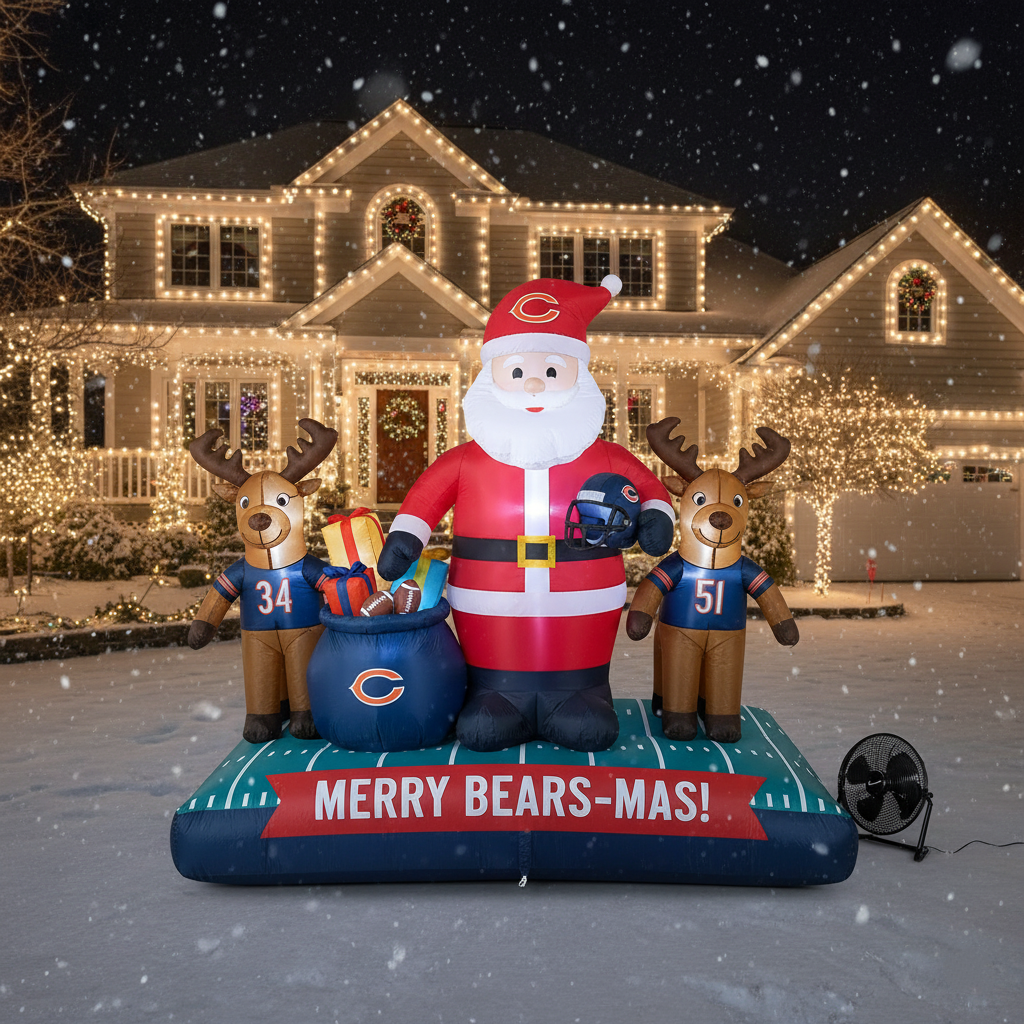 Christmas Inflatable – Team-Themed Santa & Reindeer