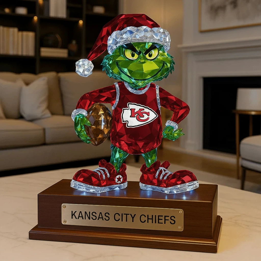 Football Team  Crystal Figurine Desktop Ornament