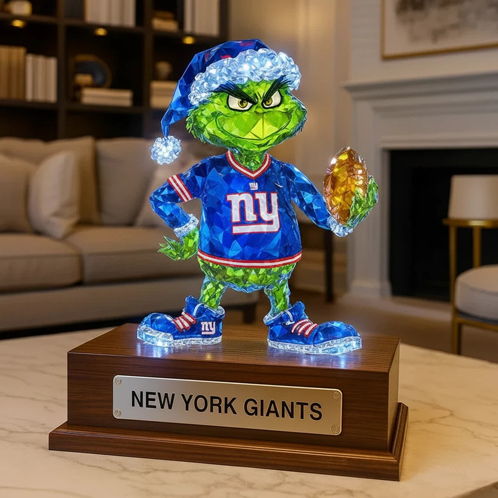 Football Team  Crystal Figurine Desktop Ornament