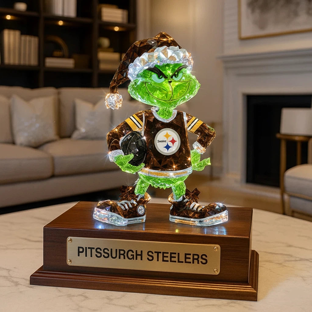 Football Team  Crystal Figurine Desktop Ornament