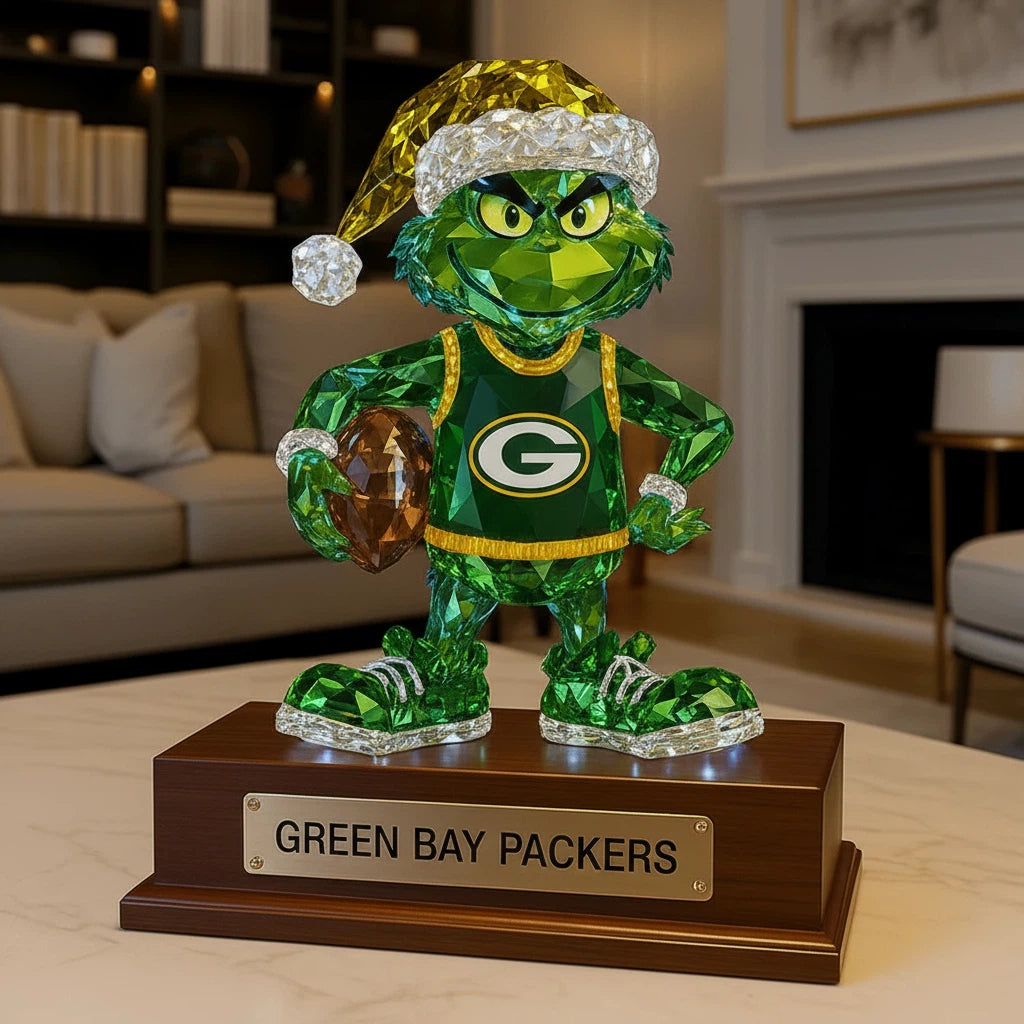 Football Team  Crystal Figurine Desktop Ornament