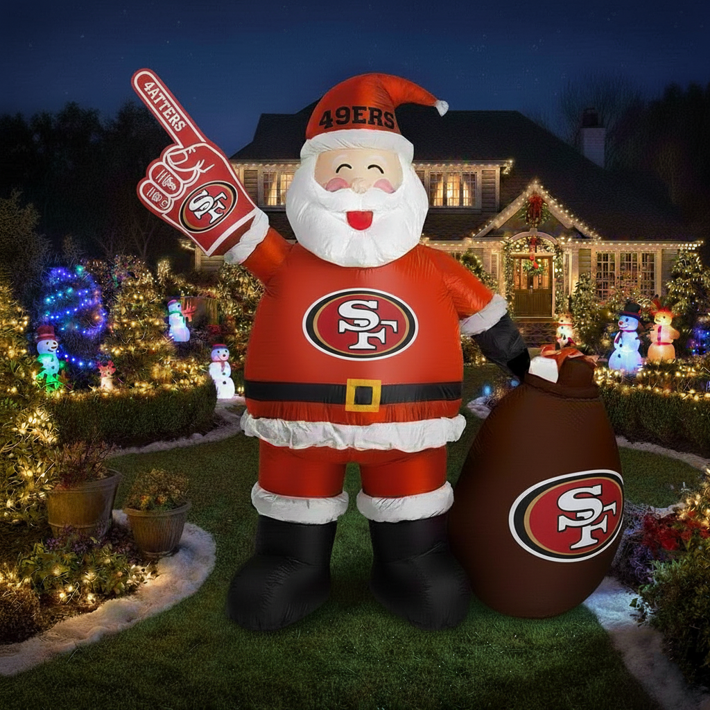 Inflatable Santa Claus - Festive Holiday Lawn Decoration