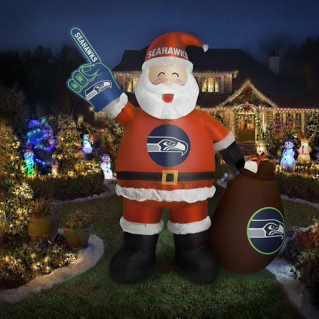 Inflatable Santa Claus - Festive Holiday Lawn Decoration