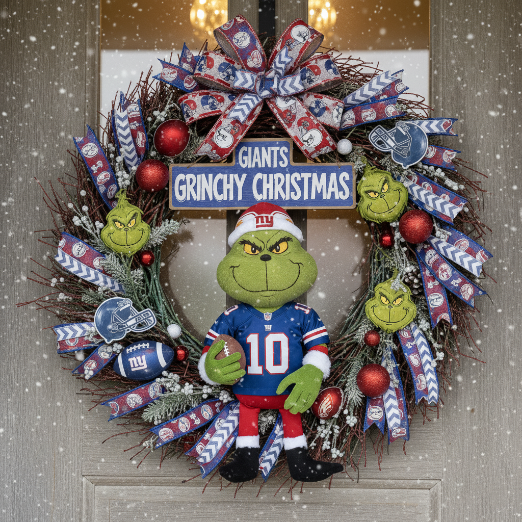Grinchy Christmas NFL Wreaths Collection