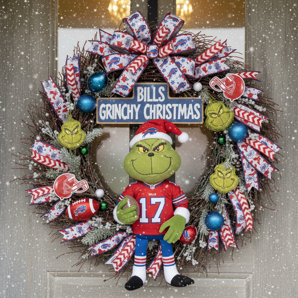 Grinchy Christmas NFL Wreaths Collection