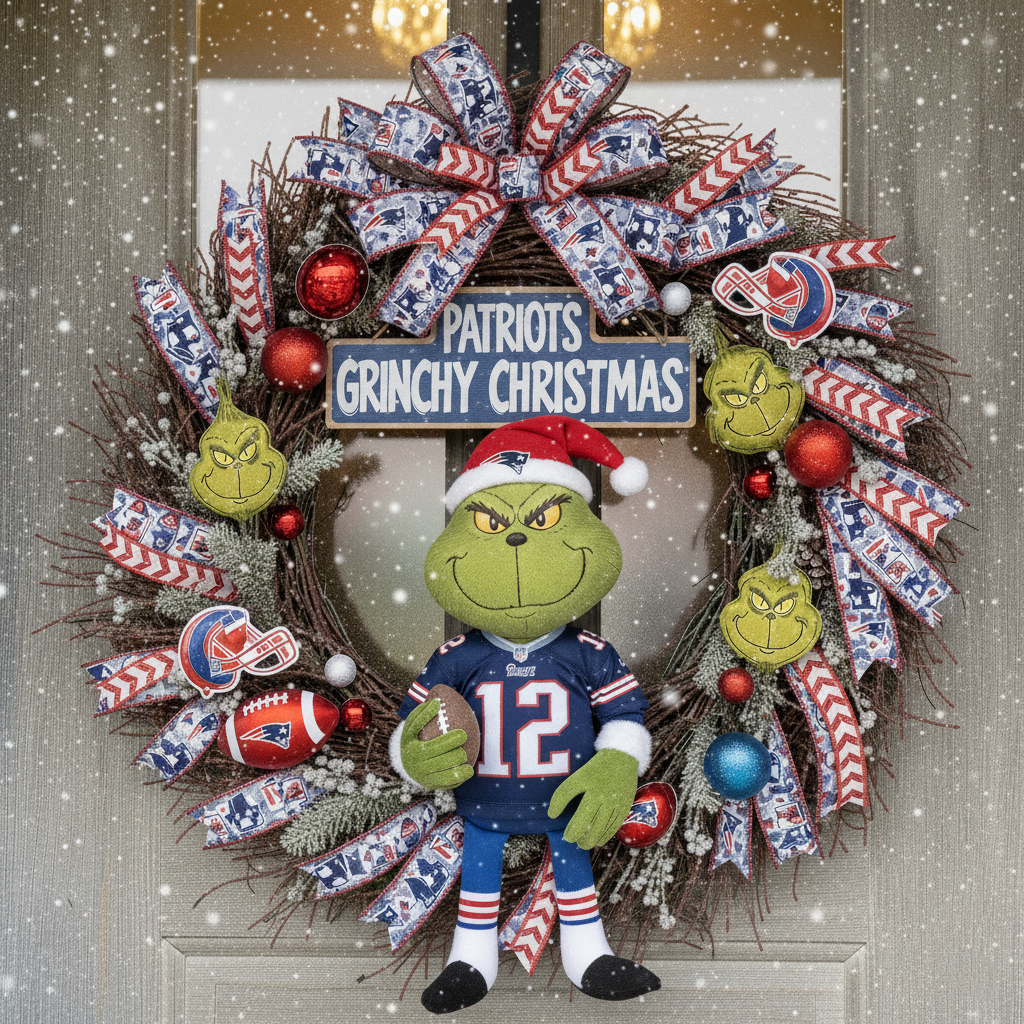 Grinchy Christmas NFL Wreaths Collection