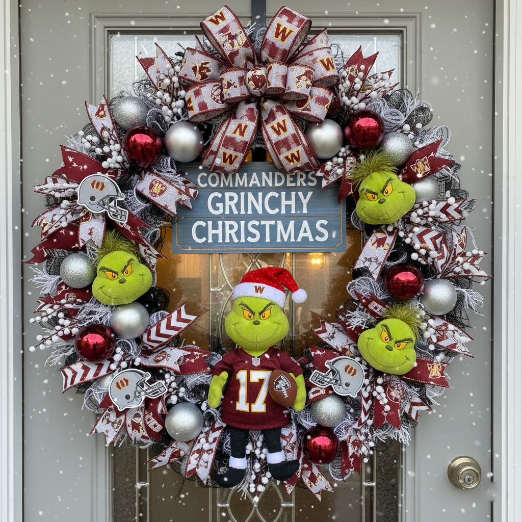 Grinchy Christmas NFL Wreaths Collection