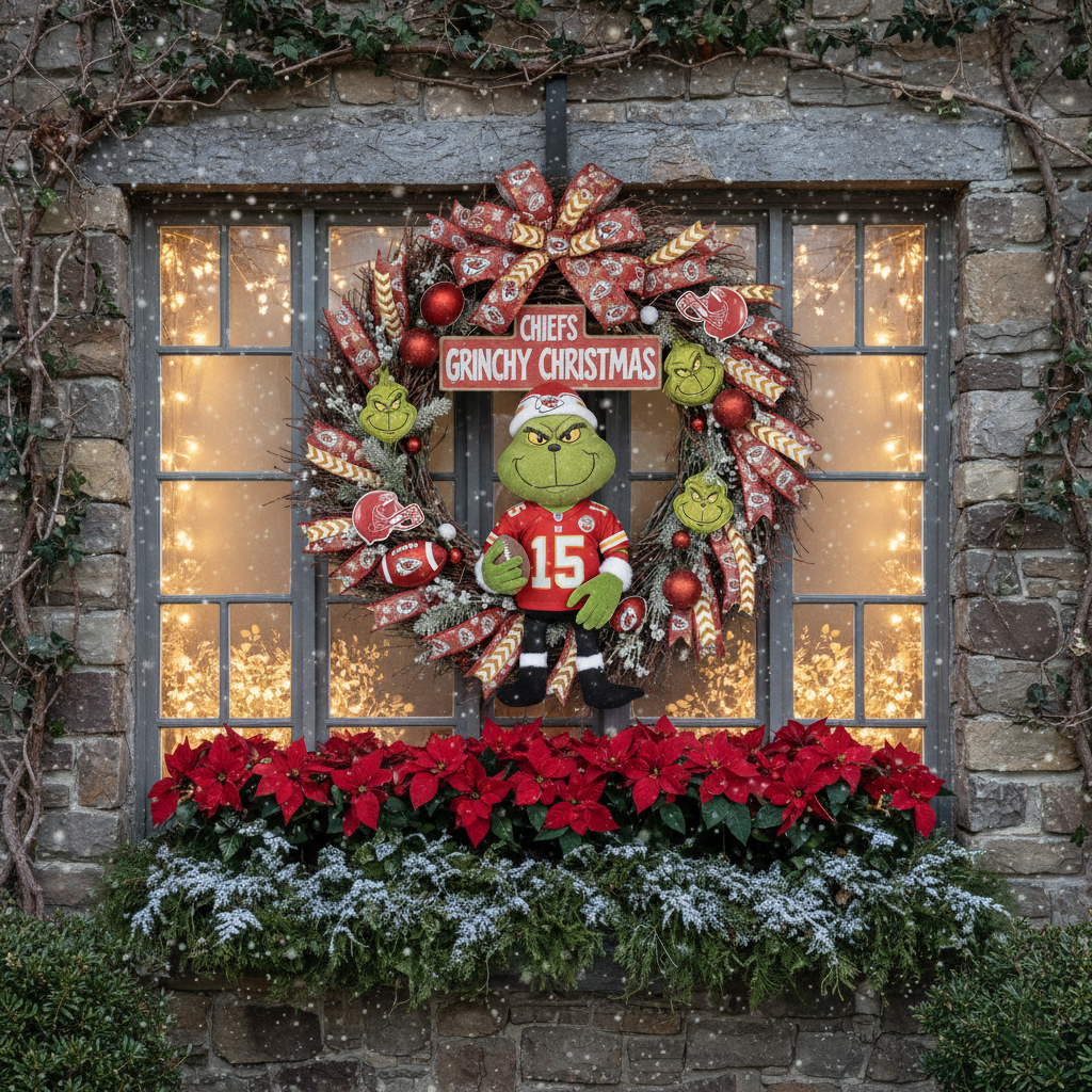 Grinchy Christmas NFL Wreaths Collection