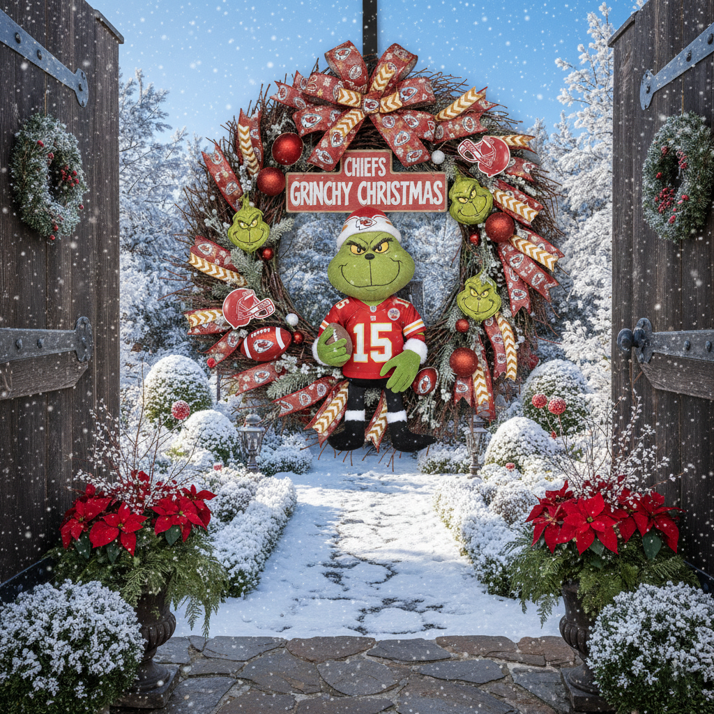 Grinchy Christmas NFL Wreaths Collection