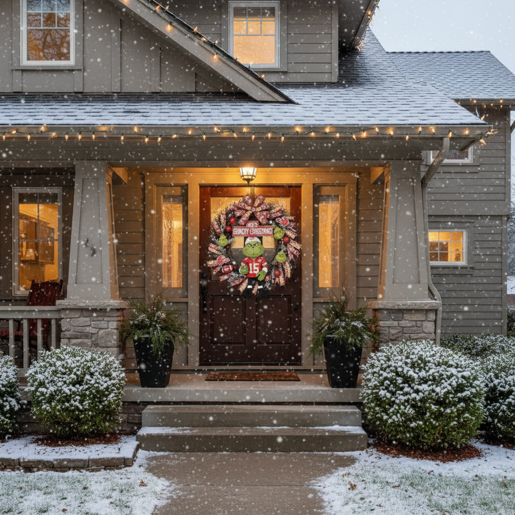 Grinchy Christmas NFL Wreaths Collection