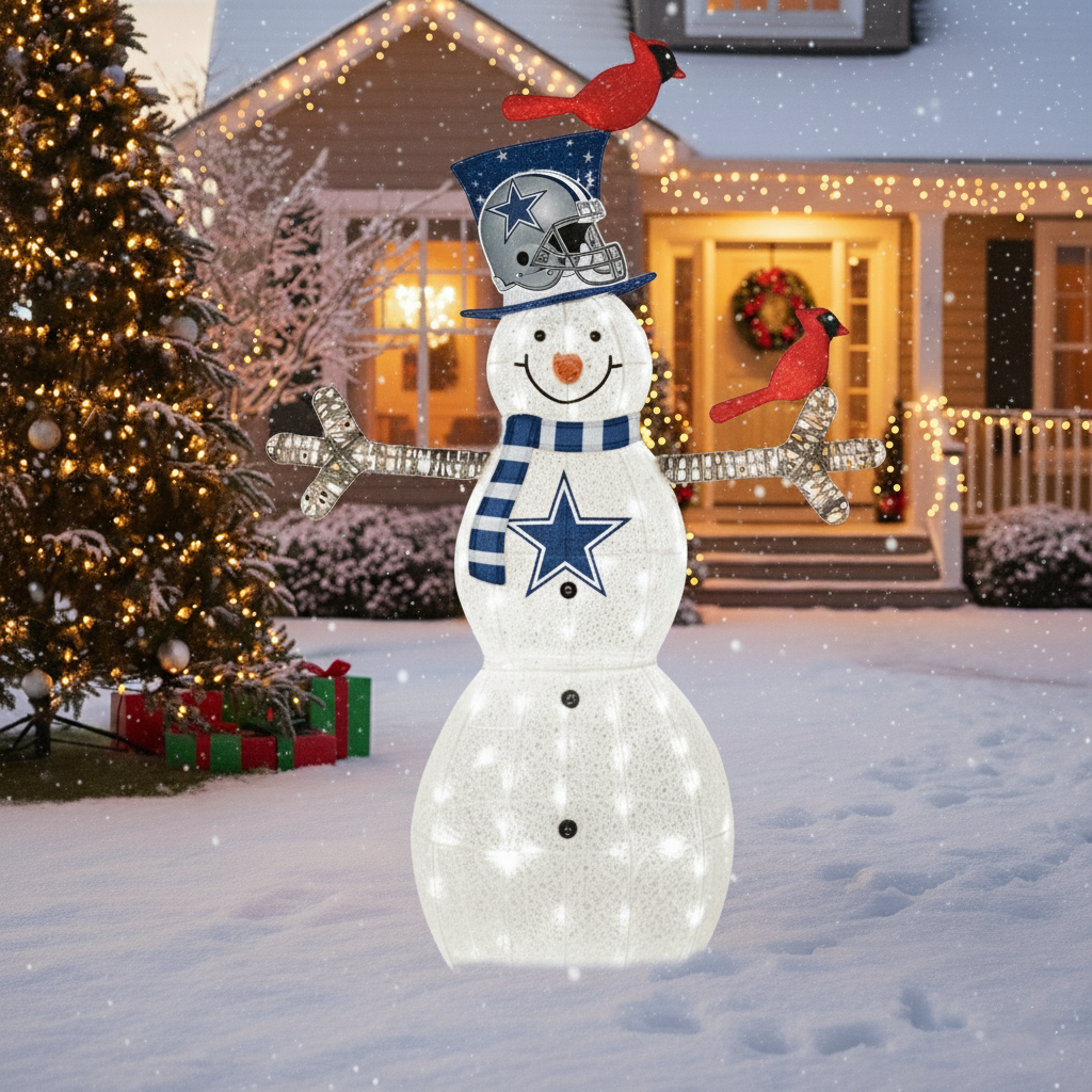 Light-Up Snowman Figurines