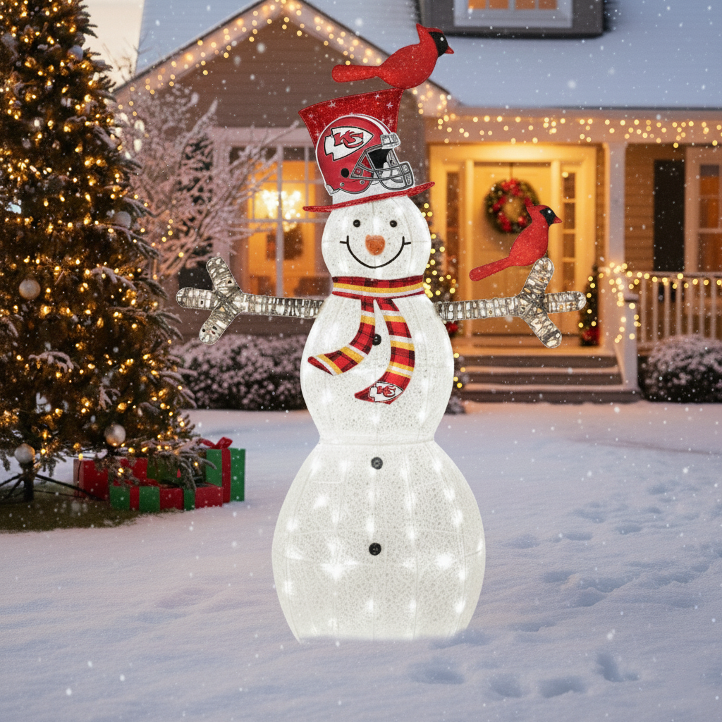 Light-Up Snowman Figurines