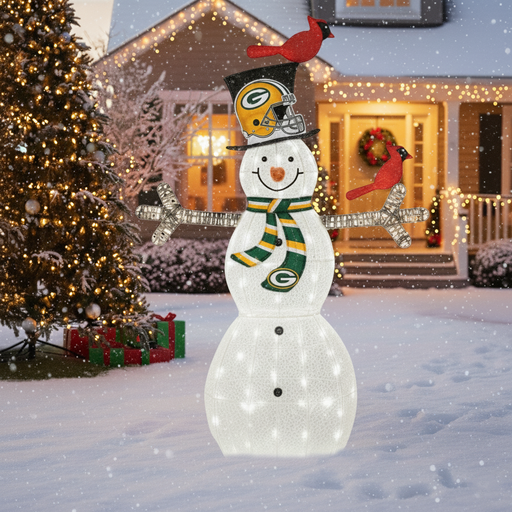 Light-Up Snowman Figurines