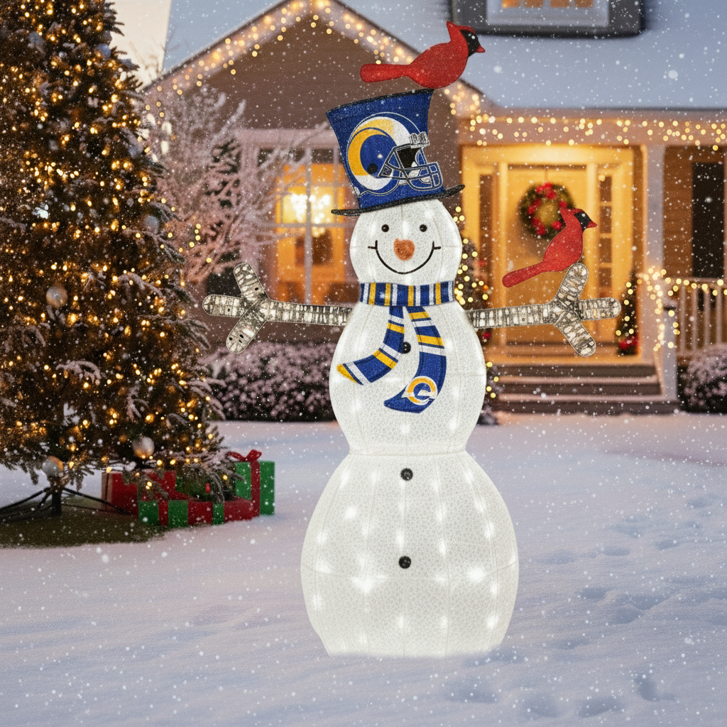 Light-Up Snowman Figurines