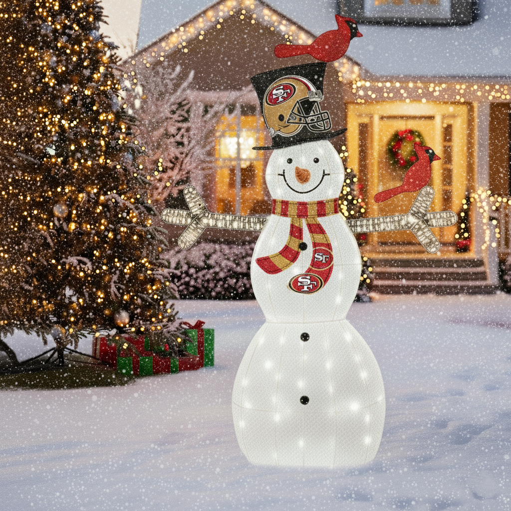 Light-Up Snowman Figurines