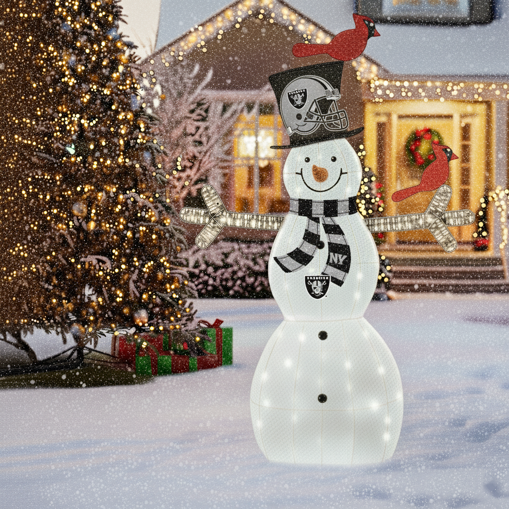 Light-Up Snowman Figurines