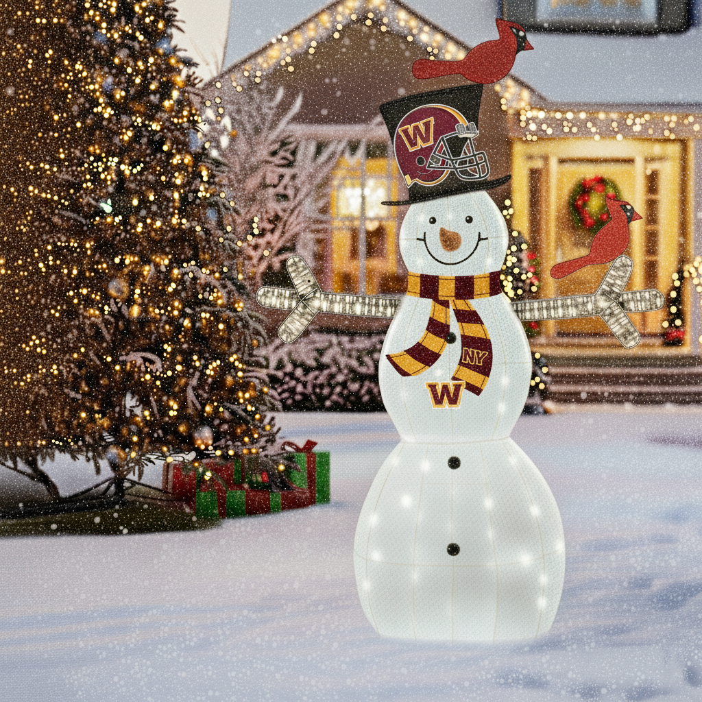 Light-Up Snowman Figurines