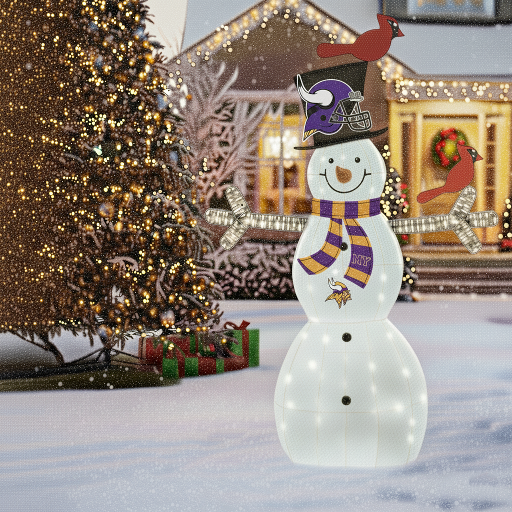 Light-Up Snowman Figurines