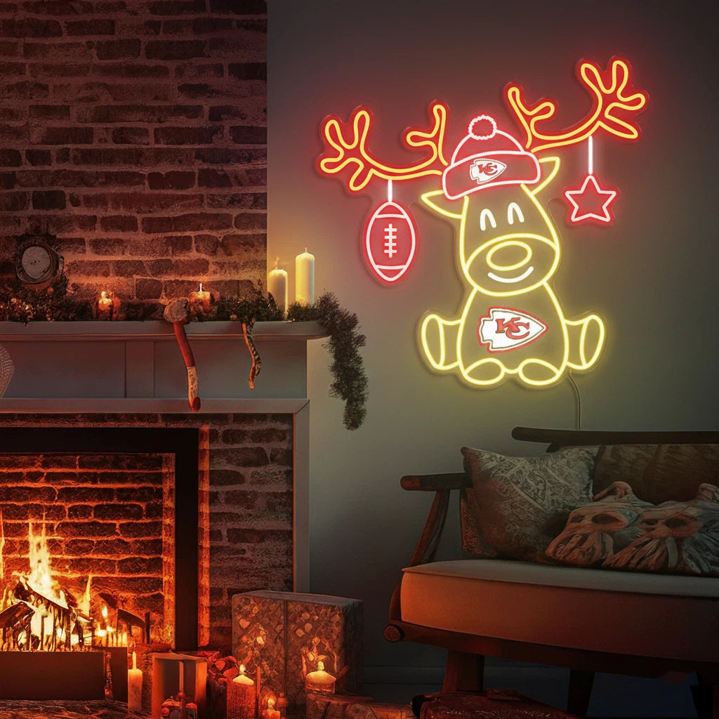 Christmas football team reindeer LED lights
