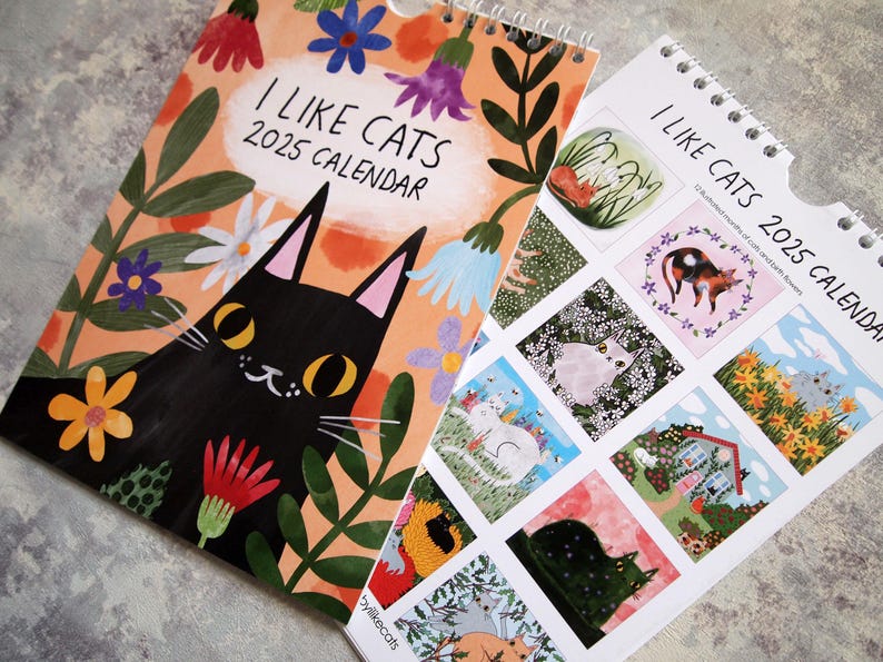 I Like Cats 2025 Wall Calendar