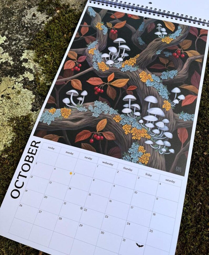 2025 Fine Art Botanical Wall Calendar