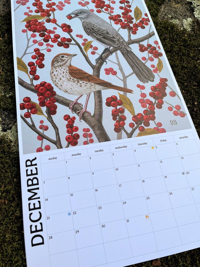 2025 Fine Art Botanical Wall Calendar