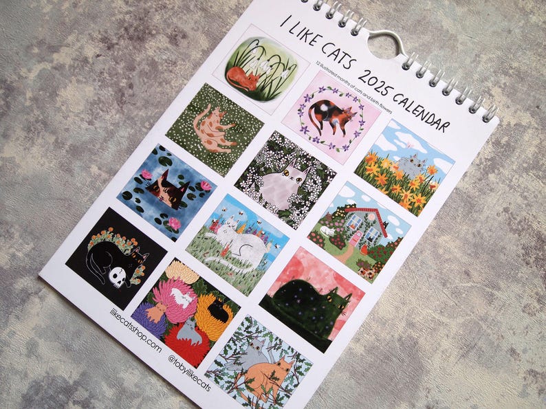 I Like Cats 2025 Wall Calendar