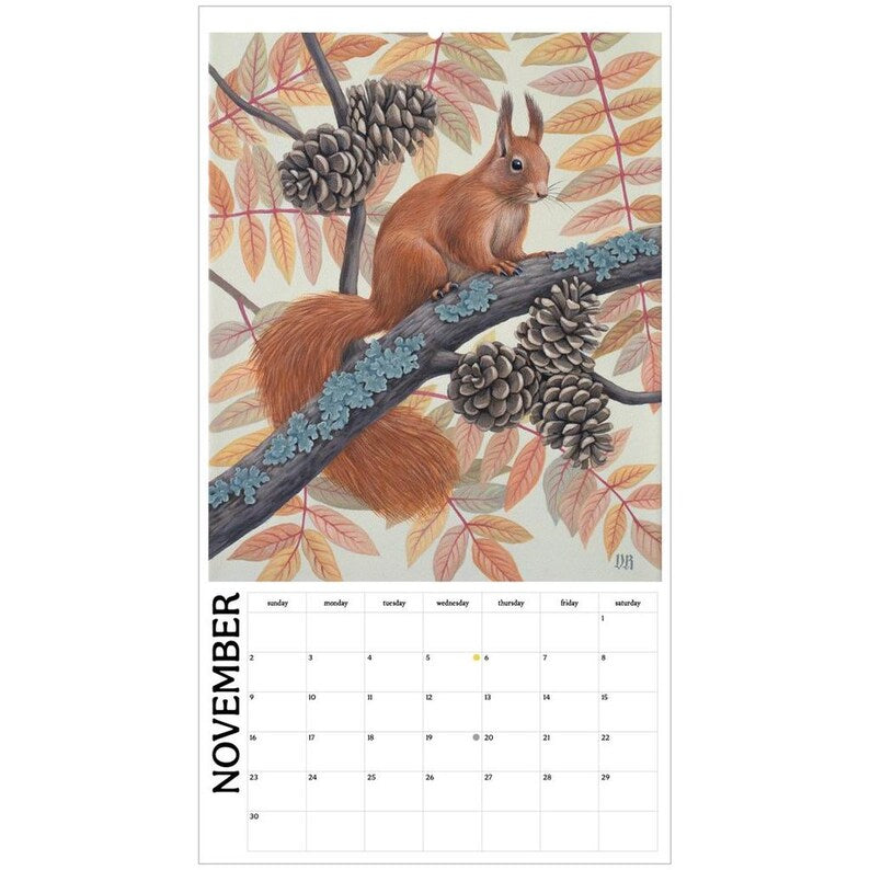 2025 Fine Art Botanical Wall Calendar
