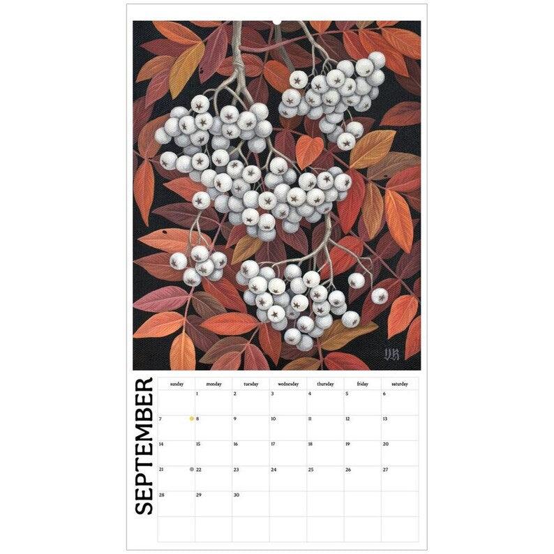 2025 Fine Art Botanical Wall Calendar